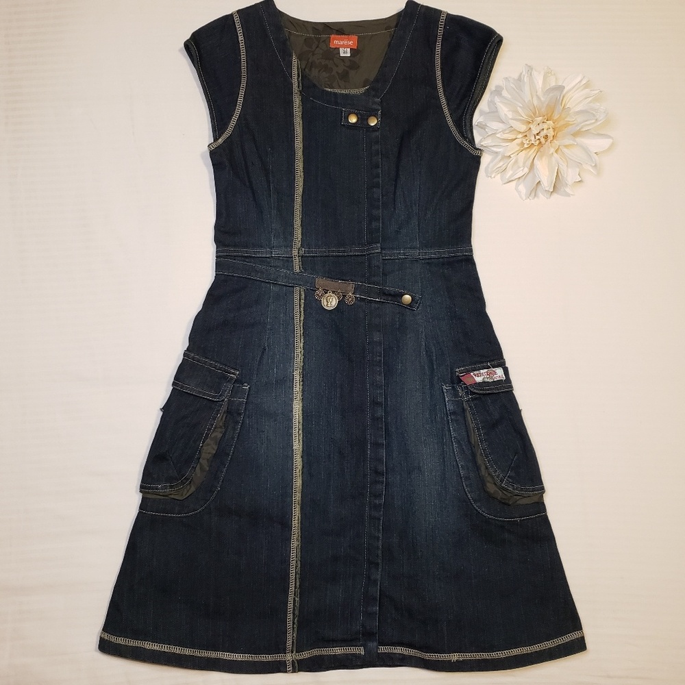 Marese > Made in France Girls Denim Dress